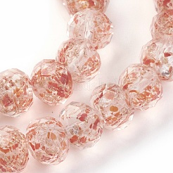 Handmade Gold Sand Lampwork Beads&nbsp;LAMP-P051-C-M