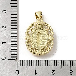 Brass Pave Shell Pendants&nbsp;KK-I708-16G-G
