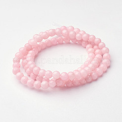 Natural Mashan Jade Round Beads Strands&nbsp;G-D263-4mm-XS02