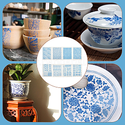 8 Sheets 8 Styles Paper Ceramic Decals&nbsp;DIY-BC0012-05B