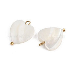 Natural Shell Heart Pendants&nbsp;X1-STAS-D378-34G