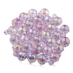 UV Plating Rainbow Iridescent Transparent Acrylic Pendant&nbsp;OACR-P010-06C
