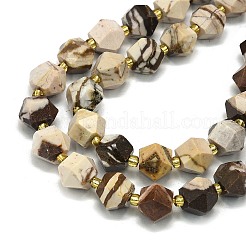 Natural Zebra Jasper Beads Strands&nbsp;G-I376-A33-01