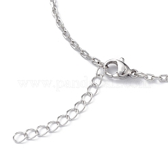 Non-Tarnish 304 Stainless Steel Cable Chain Bracelet for Men Women&nbsp;STAS-B039-04P