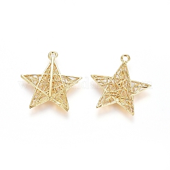 Brass Pendants&nbsp;X-KK-G389-14G