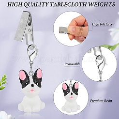 8Pcs Dog Resin Tablecloth Weights&nbsp;HJEW-SW00128-04