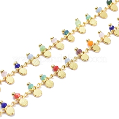 Handmade Faceted Glass Beaded Chains&nbsp;CHC-P007-C12