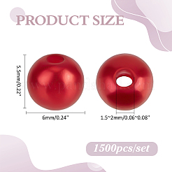 1500Pcs Imitation Pearl Acrylic Beads&nbsp;MACR-ME0001-25