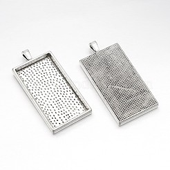 Alloy Pendant Cabochon Settings&nbsp;X-PALLOY-2418-AS-LF