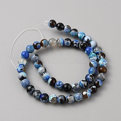 Natural Agate Beads Strands&nbsp;G-TAC0010-06