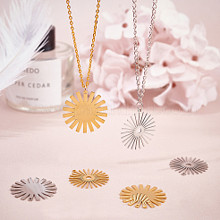 16Pcs 4 Style 201 Stainless Steel Pendants&nbsp;STAS-DC0005-28