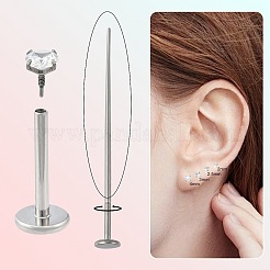 Titanium Alloy Internally Threaded Labret Bar&nbsp;EJEW-FS0001-32B