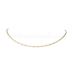 2.5MM 304 Stainless Steel Paperclip Chain Necklaces&nbsp;NJEW-JN05502