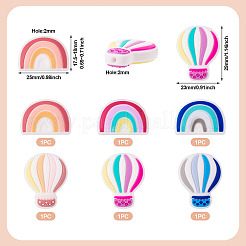 6Pcs 6 Styles Silicone Knitting Needle Cap Protector&nbsp;SIL-TA0002-40