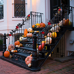 Halloween Artificial Silk & Foam Rose Rattan&nbsp;AJEW-WH0505-30A