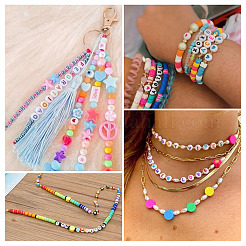 500Pcs 5 Style Initial Acrylic Beads&nbsp;OACR-TA0001-27