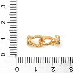 Brass Fold Over Clasps&nbsp;KK-M270-08G