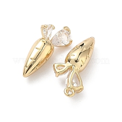 Brass Micro Pave Cubic Zirconia Pendants&nbsp;LS-KK-L260-14G