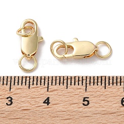 Rack Plating Brass Lobster Claw Clasps&nbsp;KK-F090-24LG-02