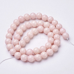 Natural Mashan Jade Round Beads Strands&nbsp;G-D263-8mm-XS02