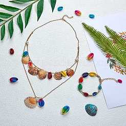 Spray Paint Cowrie Shell Beads&nbsp;DIY-SZ0007-38