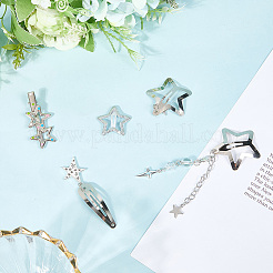 10pcs Iron Alloy Snap Hair Clips&nbsp;PHAR-CP0001-25