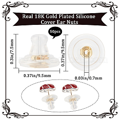 50Pcs Silicone Cover Ear Nuts&nbsp;SIL-SC0002-35