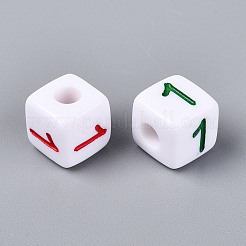 Opaque Acrylic European Large Hole Beads&nbsp;SACR-N020-01A-02