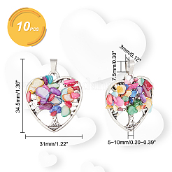 10Pcs Alloy Pendants&nbsp;SHEL-GA0001-14