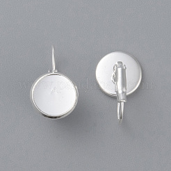 304 Stainless Steel Leverback Earring Settings&nbsp;LS-STAS-F191-03S-12mm