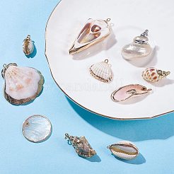 Electroplate Shell Pendant Sets&nbsp;BSHE-PH0003-19