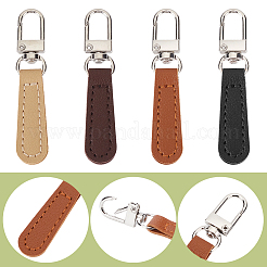 8Pcs 4 Colors PU Leather Zipper Pulls for Handbags Luggage and Jacket&nbsp;FIND-CL0002-10