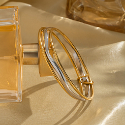 Minimalist 304 Stainless Steel 3-Layer Bangles for Women&nbsp;SW5959