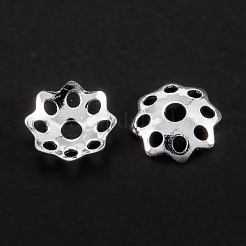 Multi-Petal Brass Bead Caps&nbsp;KK-D063-19S