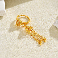 Adjustable Brass Tassel Finger Rings for Women&nbsp;JB9965-2