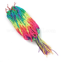 Rainbow Color Polyester Braided Adjustable Bracelet Making for Women&nbsp;BJEW-F454-05
