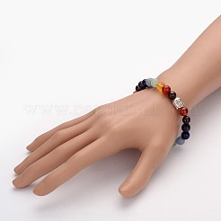 Buddhist Gemstone Beaded Stretch Bracelets&nbsp;BJEW-JB01874