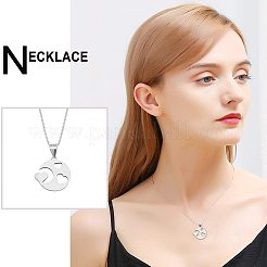 304 Stainless Steel Pendants&nbsp;STAS-UN0011-83P