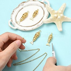 4Pcs 2 Styles Brass Pendants&nbsp;KK-CJ0005-58