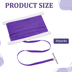 20Yards Polyester Ruffled Lace Ribbon&nbsp;DIY-ME0001-71A