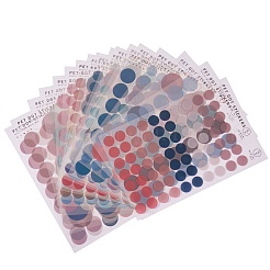 6 Sets 6 Colors 3 Size Waterproof PET Sticker Set&nbsp;DIY-SZ0002-02