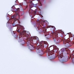 Electroplate Glass Beads Strands&nbsp;EGLA-A034-T2mm-A02