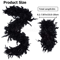 Turkey Feathers Fluff Boa for Dancing&nbsp;FIND-WH0126-125A