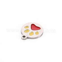 304 Stainless Steel Enamel Charms&nbsp;STAS-Q242-039B