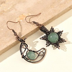 Natural Apatite Dangle Earrings&nbsp;G-H359-07R-07