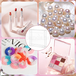 50Pcs Square PVC Storage Gift Boxes&nbsp;CON-BC0007-86