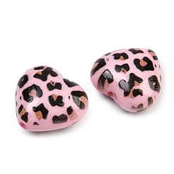 Printed Opaque Acrylic Beads&nbsp;OACR-S077-01B
