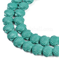 Synthetic Coral Dyed Carved Beads Strands&nbsp;CORA-K009-05B-03