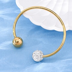304 Stainless Steel Cuff Bangles&nbsp;BJEW-A036-05G