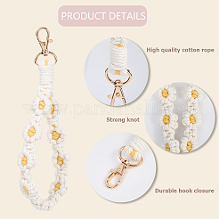 Flower Handmade Beaded Keychain&nbsp;KEYC-WH20003-03A
